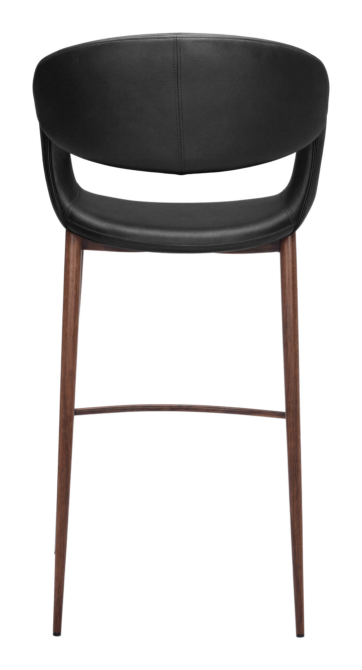 Limay Barstool Black & Walnut - 111405