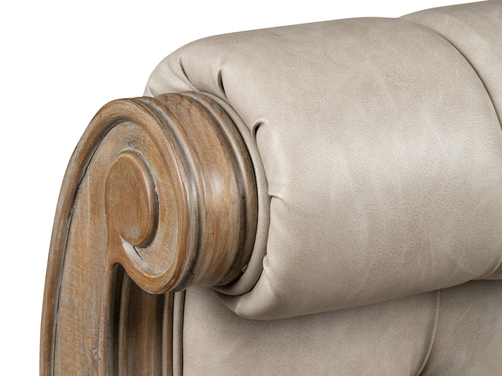 Marisol Fawn Queen Upholstered Sleigh Bed - B5132-52