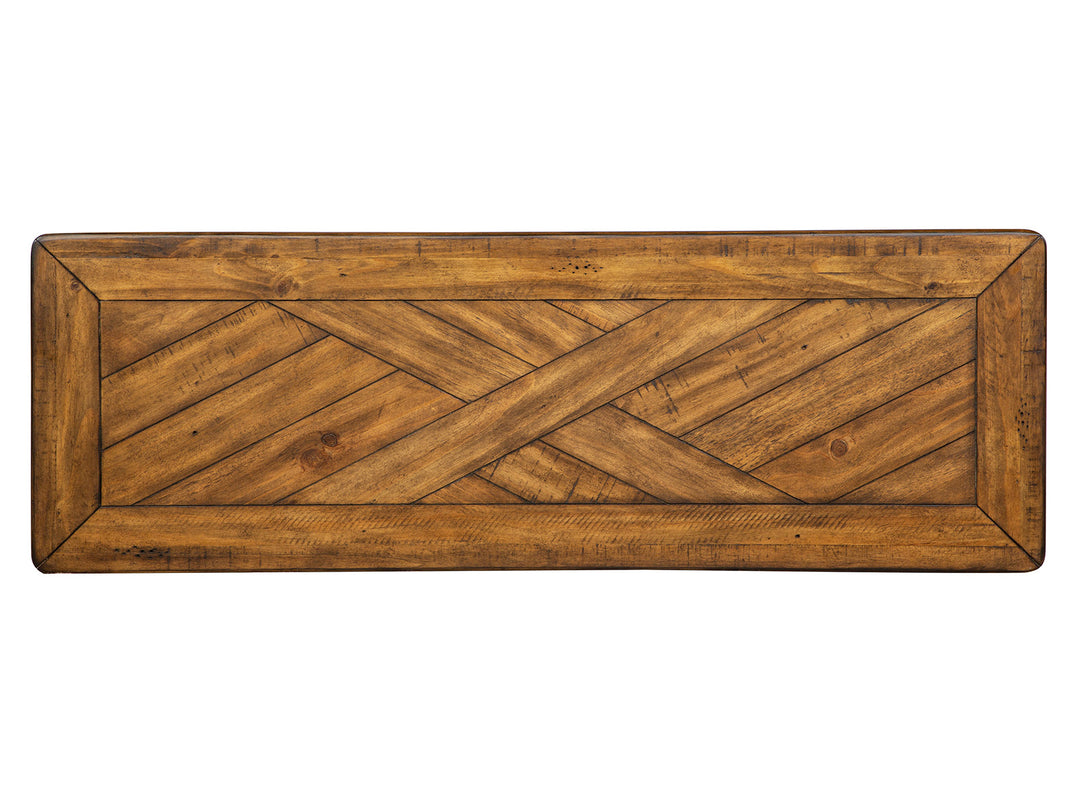 Chesterfield Farmhouse Timber Rectangular Sofa Table - T4717-73