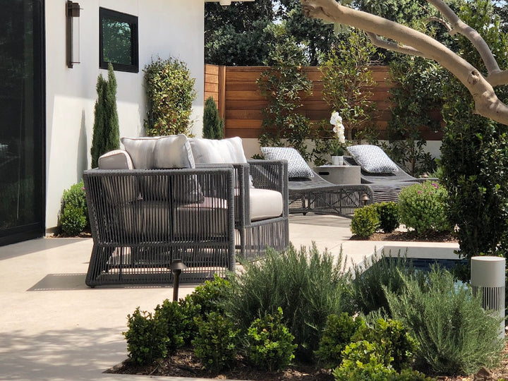 Milano Club Chair in Dupione Celeste w/ Self Welt