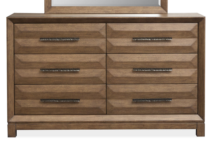 Callisto Bourbon Brown Double Drawer Dresser - B6396-22
