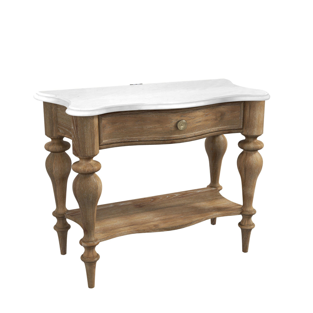 Weston Hills Bedside Table with Storage Drawer - AmericanHomeFurniture