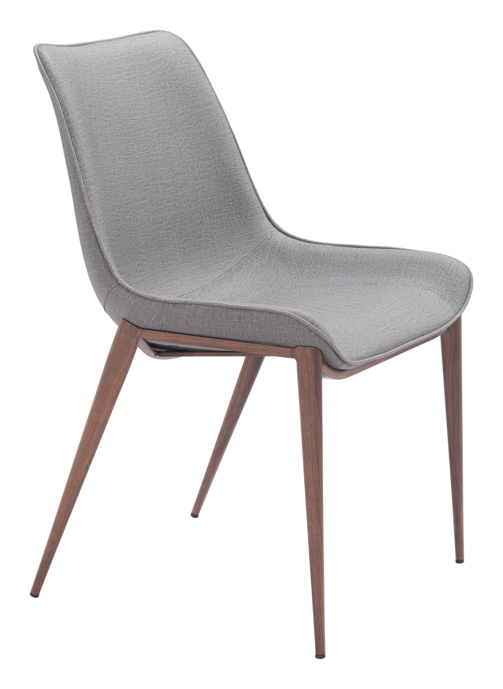 Zuo Magnus Dining Chair (Set of 2) Slate Gray & Walnut DINING CHAIRS
