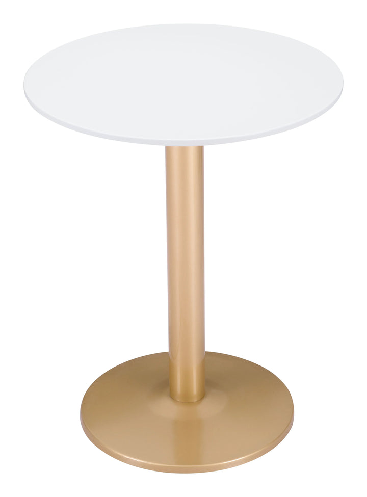 Alto Bistro Table White & Gold - AmericanHomeFurniture