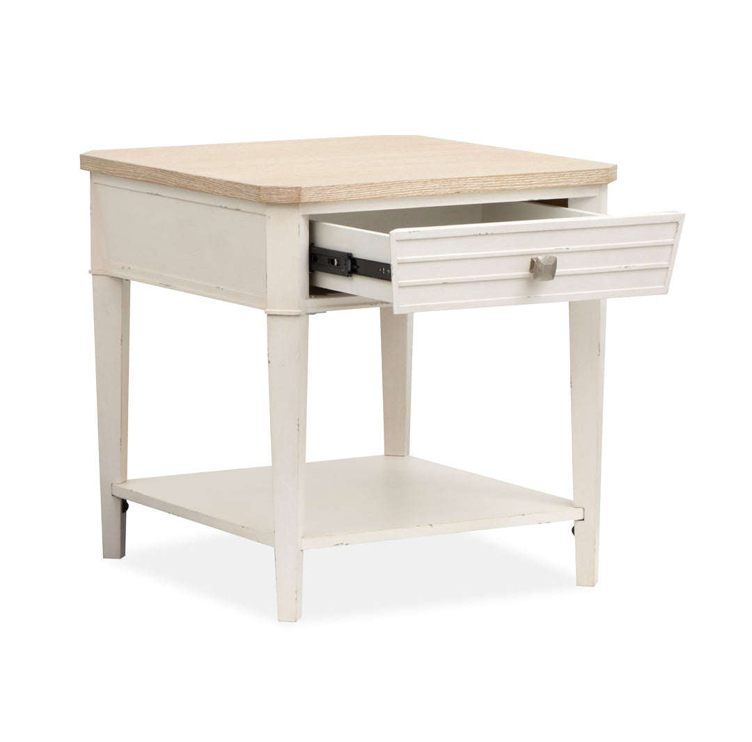 Echo Isles Sea Pearl And Driftwood Rectangular End Table - T6310-03