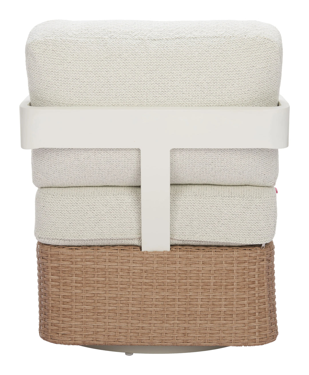 Gelo Swivel Chair White & Brown - AmericanHomeFurniture