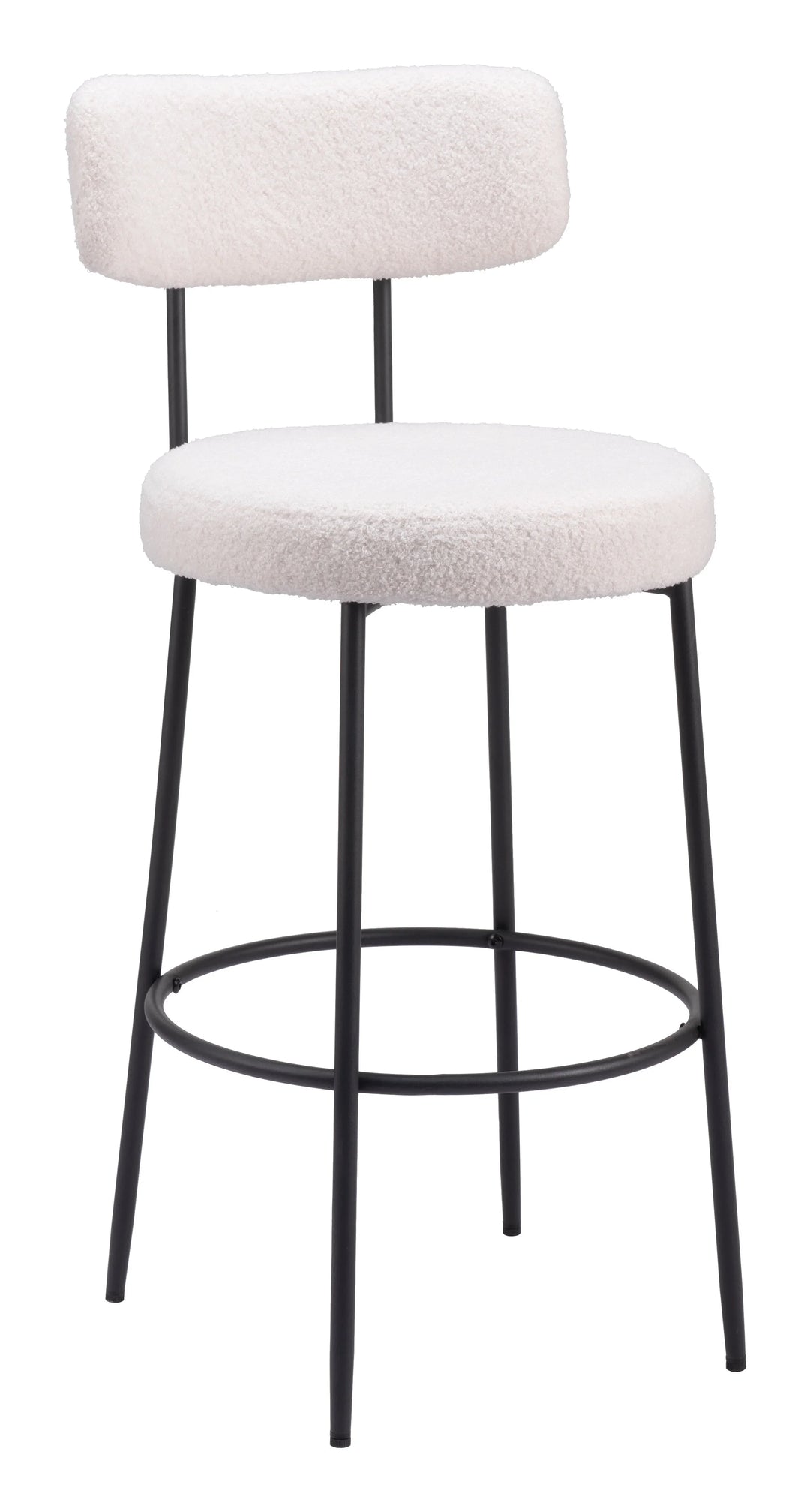 Blanca Barstool (Set of 2) Ivory - AmericanHomeFurniture