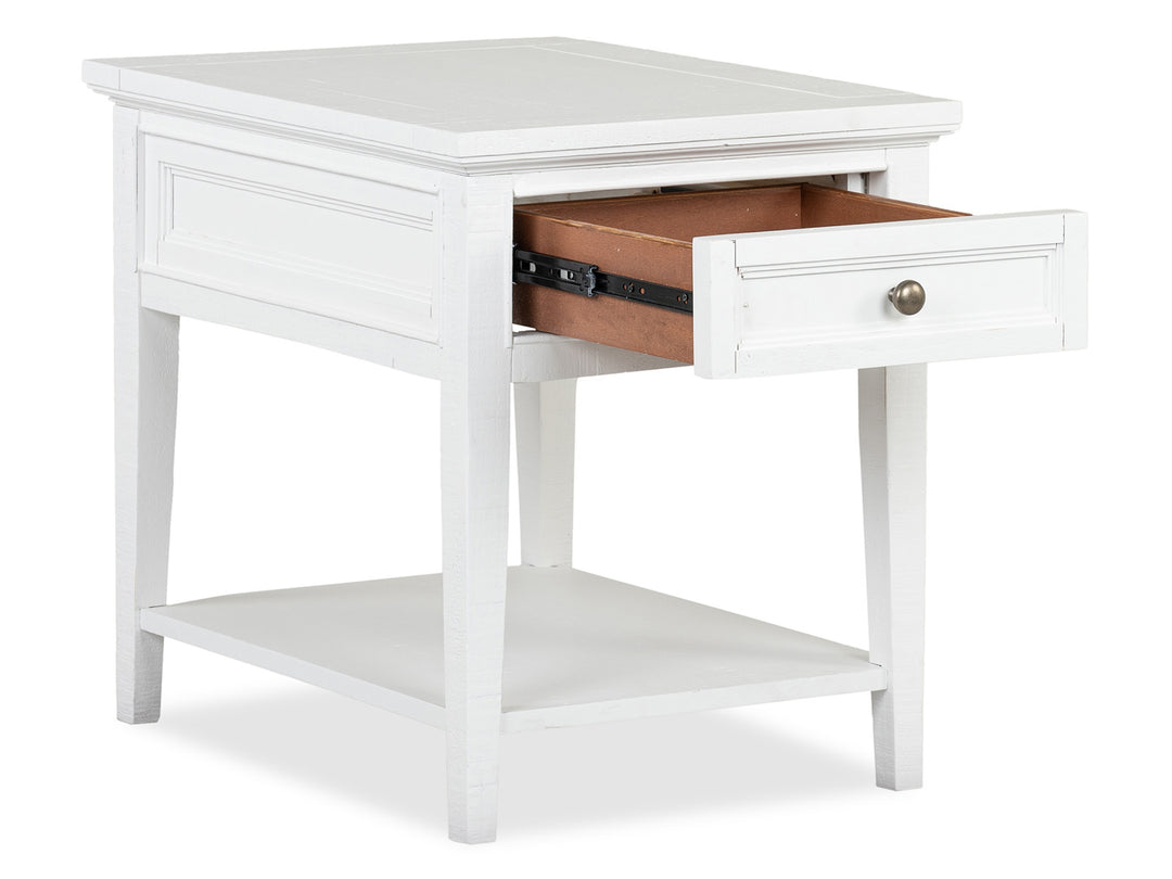 Heron Cove Chalk White Rectangular End Table - T4400-03