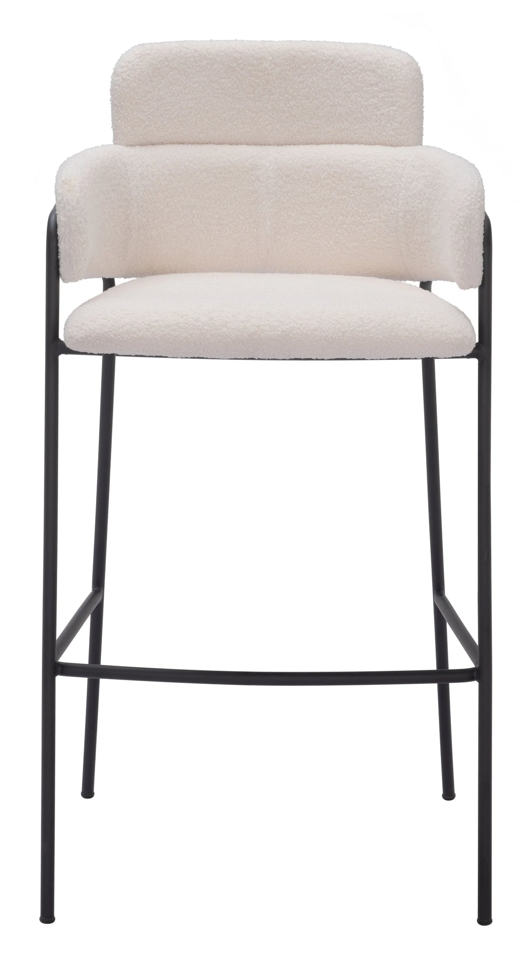 Marcel Barstool (Set of 2) Cream - AmericanHomeFurniture