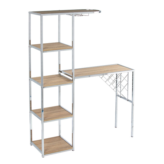 SEI Furniture Northdom Serving Table w/ Bar Storage BAR + BAR CARTS