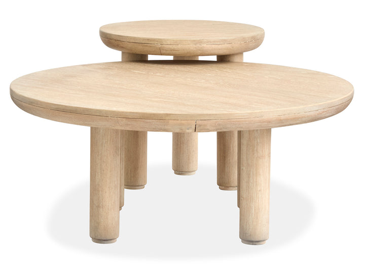 Sunset Cove Sanibel Brown Nesting Cocktail Table With Casters - T5783-52