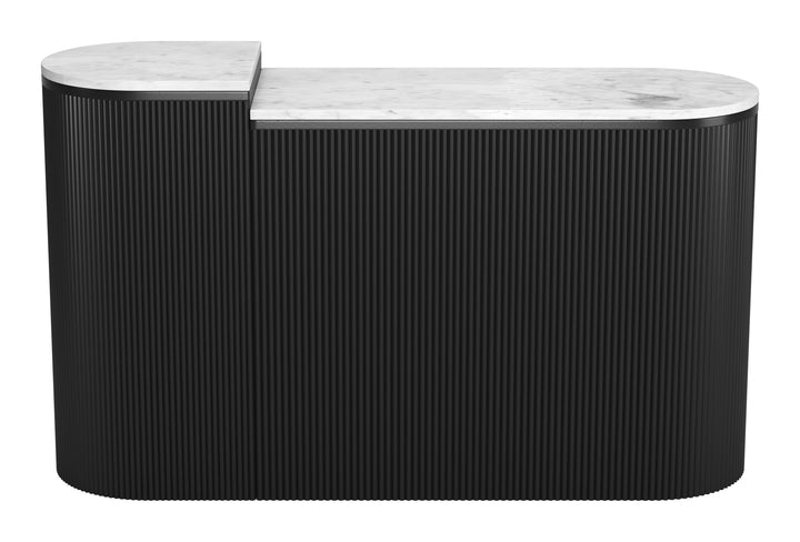 Ormara Console Table Set (2-Piece) White & Black