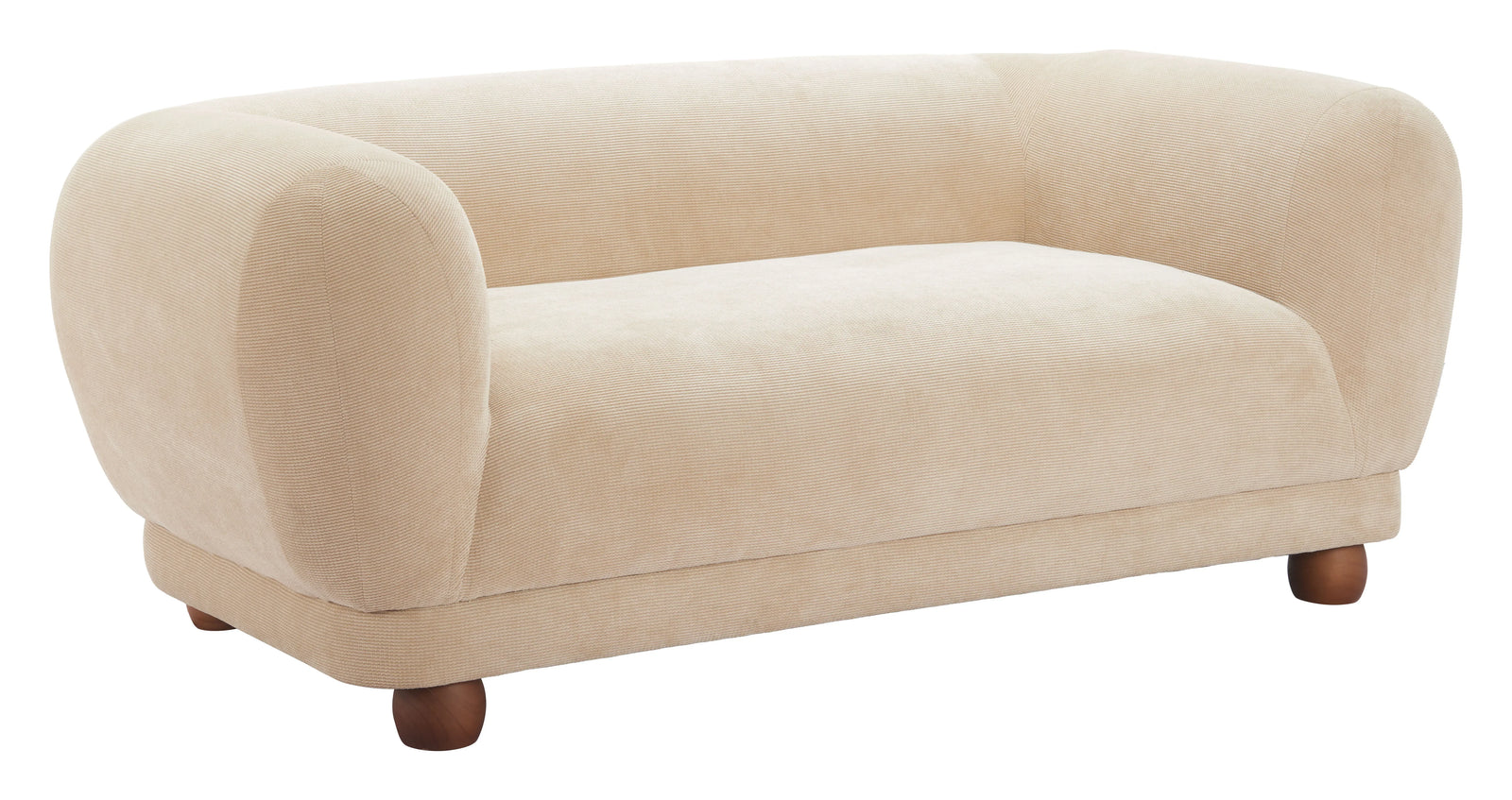 Zuo Boet Loveseat Taupe SOFAS + SECTIONALS