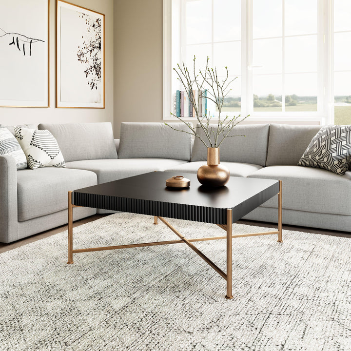 Nazaire Coffee Table Black - AmericanHomeFurniture