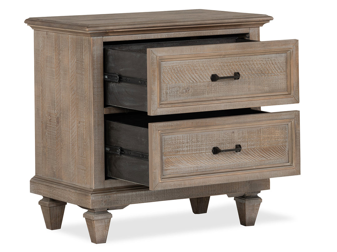 Lancaster Dovetail Grey Drawer Nightstand - B4352-01