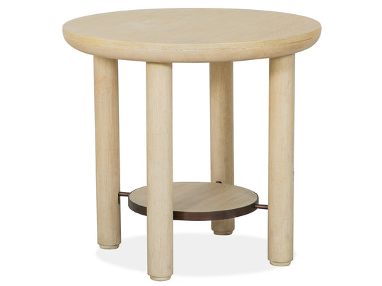 Sunset Cove Sanibel Brown Round End Table - T5783-05