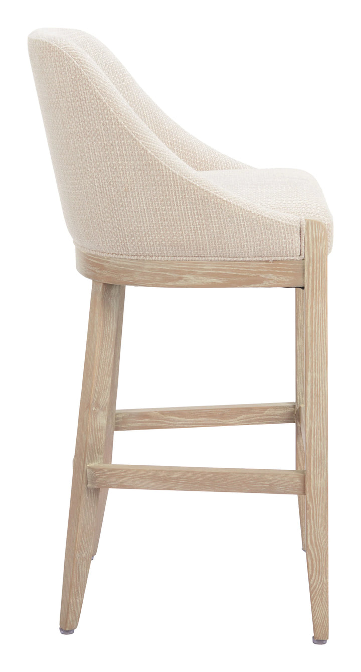 Calmo Barstool Beige - AmericanHomeFurniture