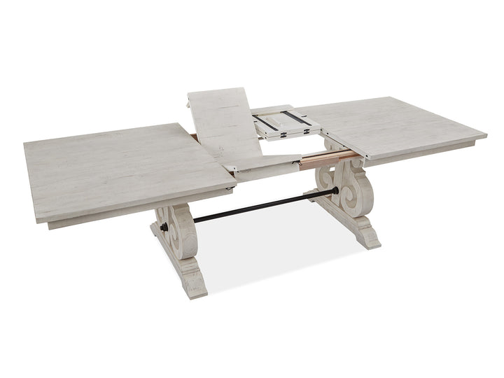 Bronwyn Alabaster Extendable Rectangular Dining Table - D4436-20