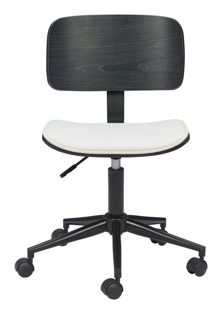 Duravel Office Chair White & Black - AmericanHomeFurniture