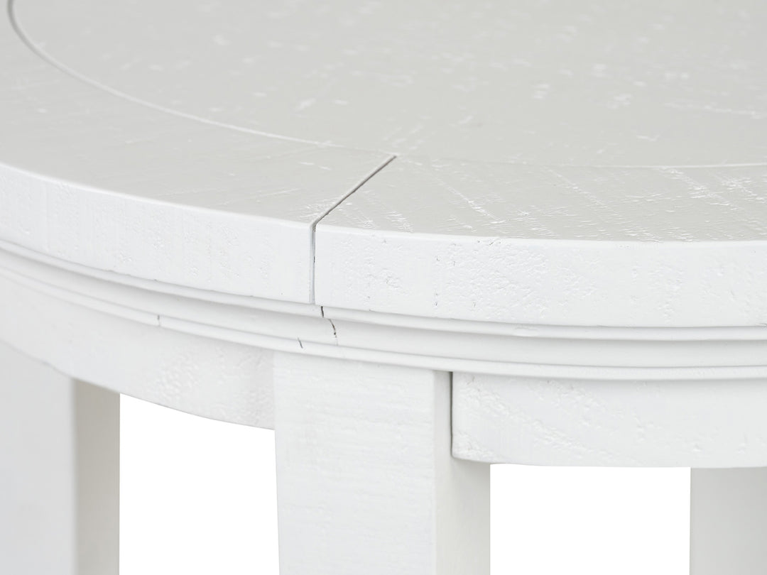 Heron Cove Chalk White Round Accent End Table - T4400-35