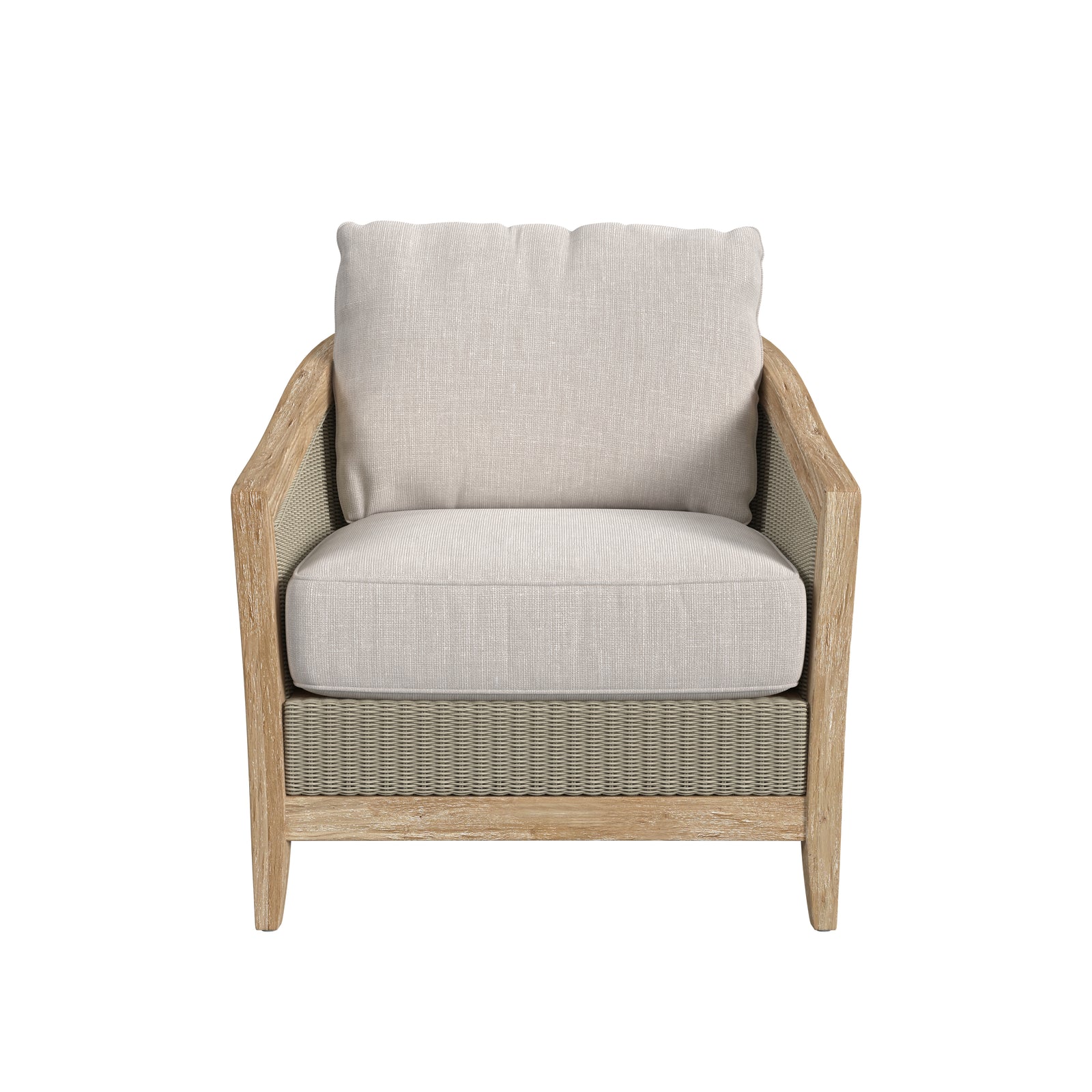 Cambria Club Chair in Canvas Canvas w/ Self Welt
