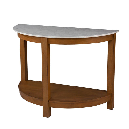 SEI Furniture Chandlen Demilune Console Table CONSOLE TABLES