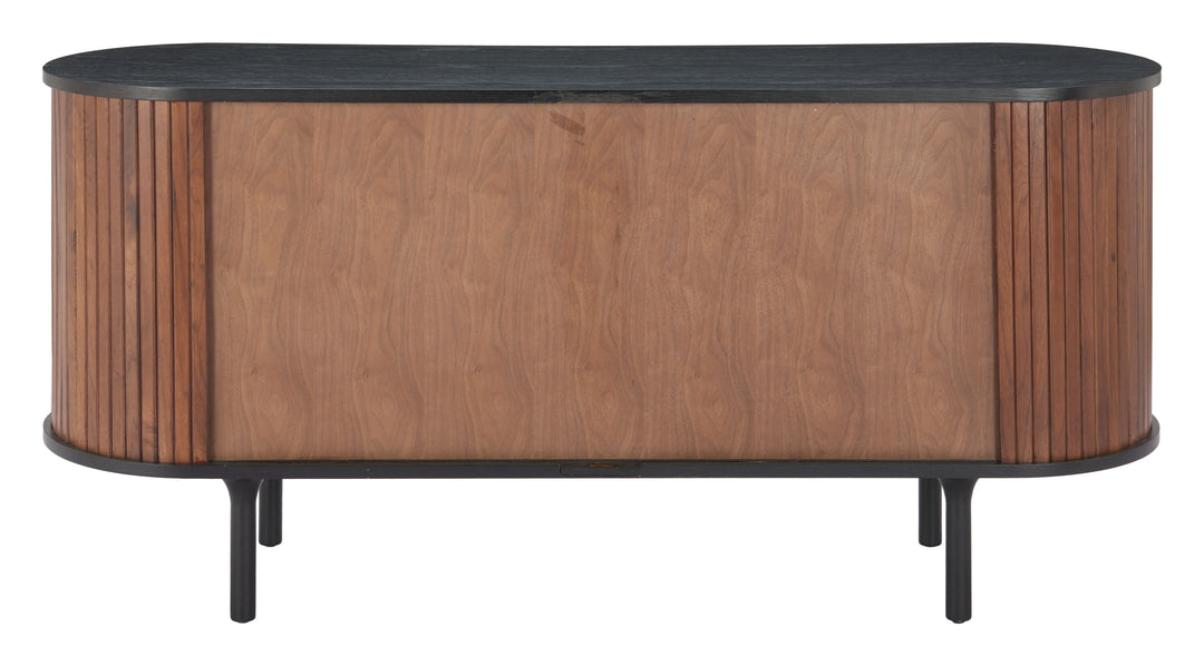 Koriana Sideboard Black & Walnut - AmericanHomeFurniture