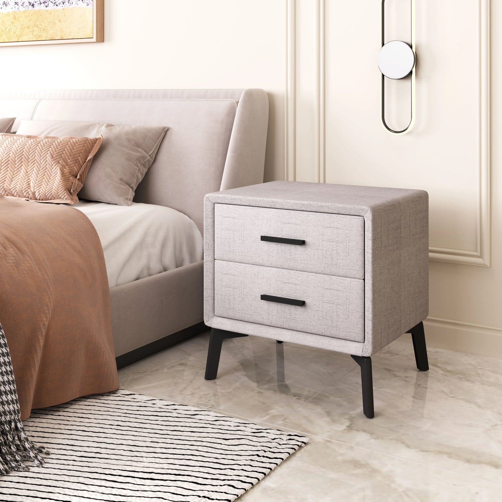 Zuo Halle Side Table Gray ACCENT TABLES