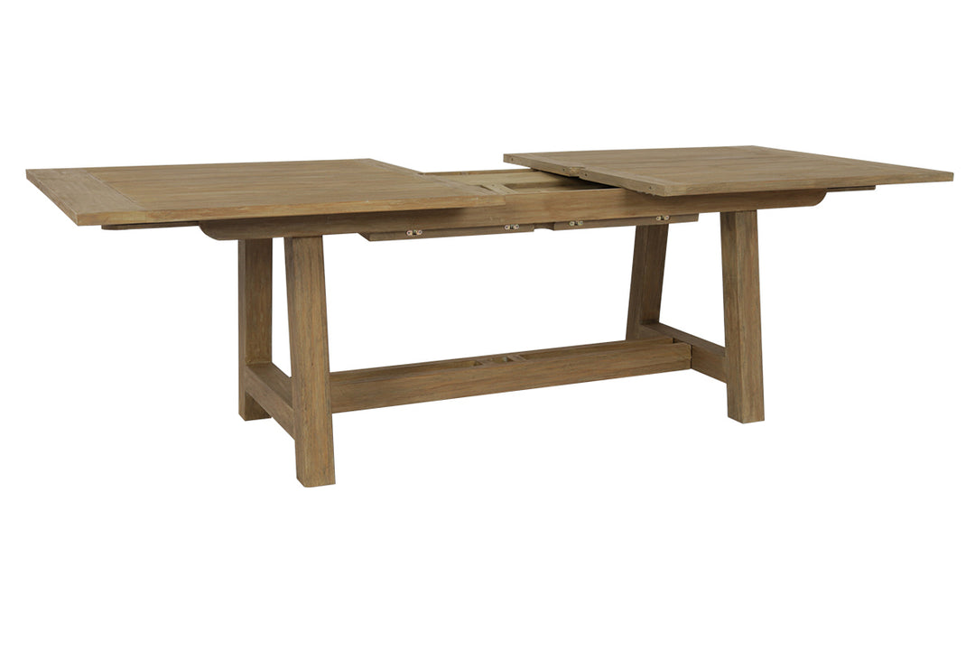 American Home Furniture | Sunset West - Coastal Teak Dining Table with Leaf Extension