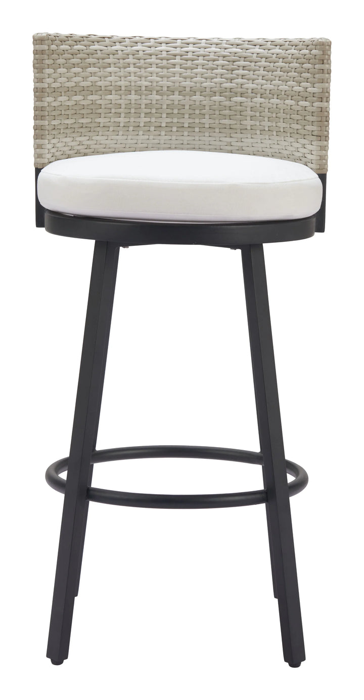Midnight Wave Barstool White - AmericanHomeFurniture