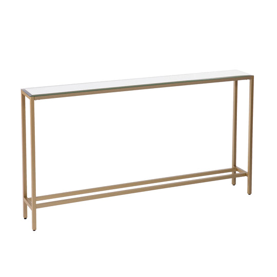 SEI Furniture Darrin Long Console Table - Gold CONSOLE TABLES