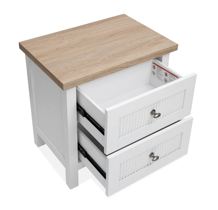 Windmill Harbour White Whisp And Sand Drawer Nightstand - B6313-01