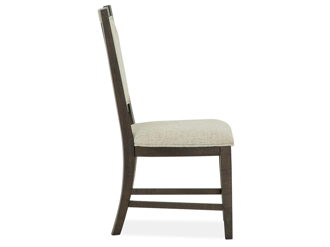 Westley Falls Graphite Step Upholstered Side Chair - Set of 2 - D4399-65