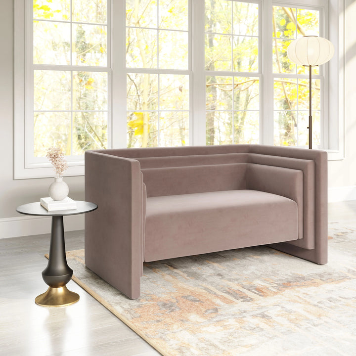 Trippel Loveseat Taupe - AmericanHomeFurniture