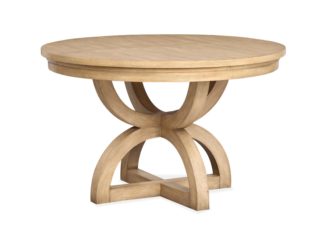 Coventry Honey Maple Extendable 48" Round Dining Table - D6480-22
