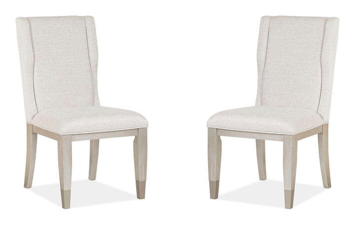 Lenox Acadia White Upholstered Host Chair - Set of 2 - D5490-66