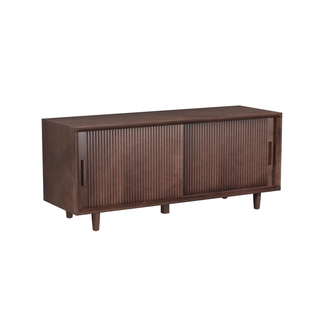 Parkdell Storage Bench with Sliding Doors - AmericanHomeFurniture