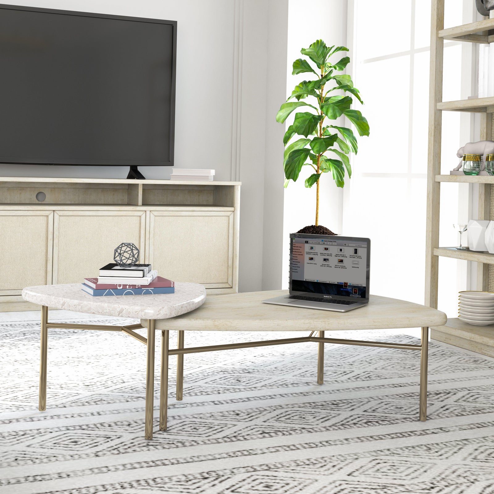 A.R.T. Furniture Cotiere 2 Piece Bunching Cocktail Tables COFFEE TABLES