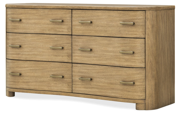Leeza Brown Double Drawer Dresser - BP432-100