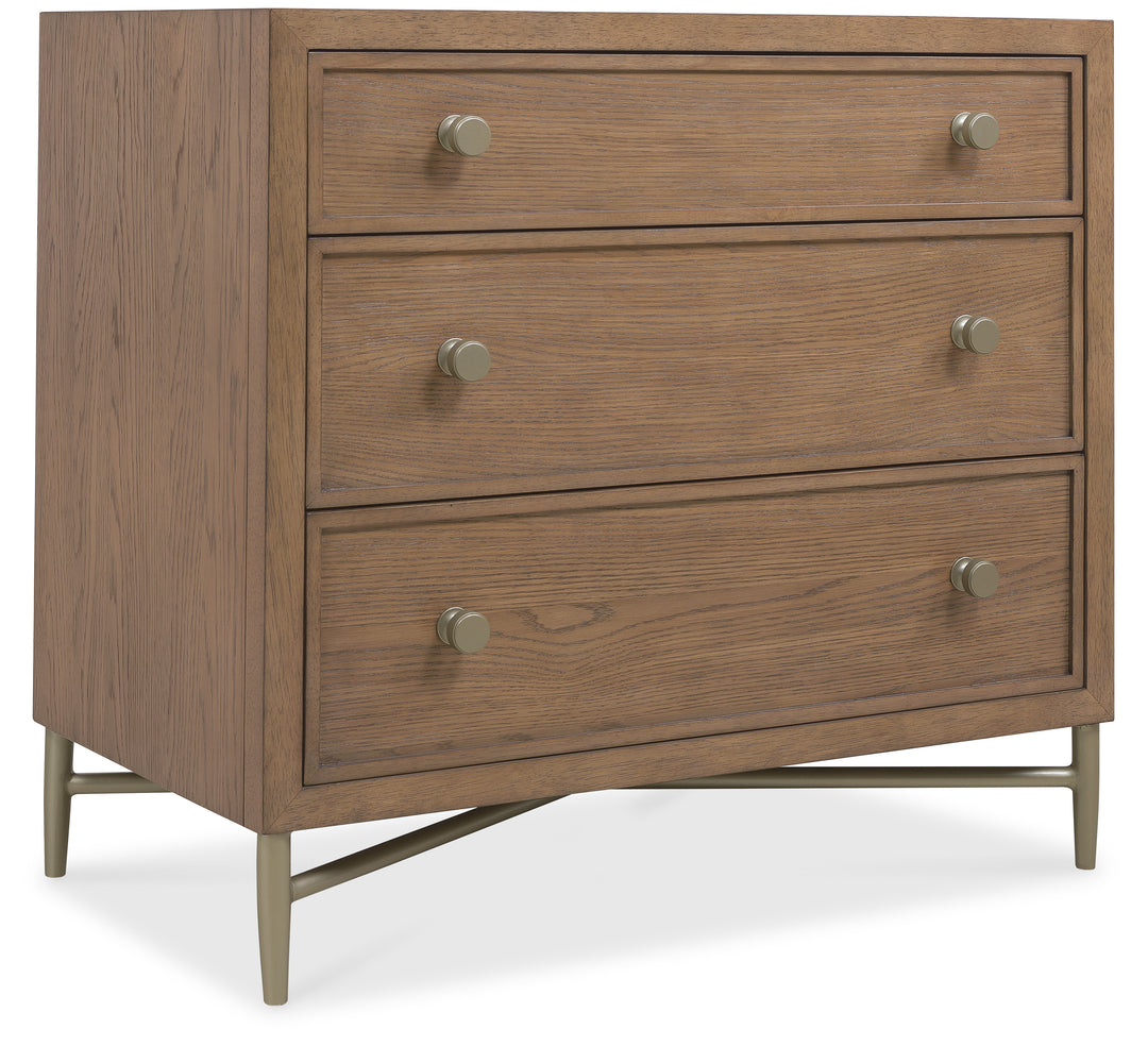 American Home Furniture | Hooker Furniture - Sonnet Three-Drawer Nightstand