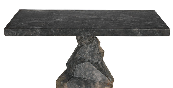 Noir - Tilden Console, Black Marble - AM-319BM