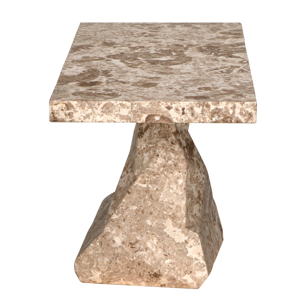 Noir Tilden Console - White Marble
