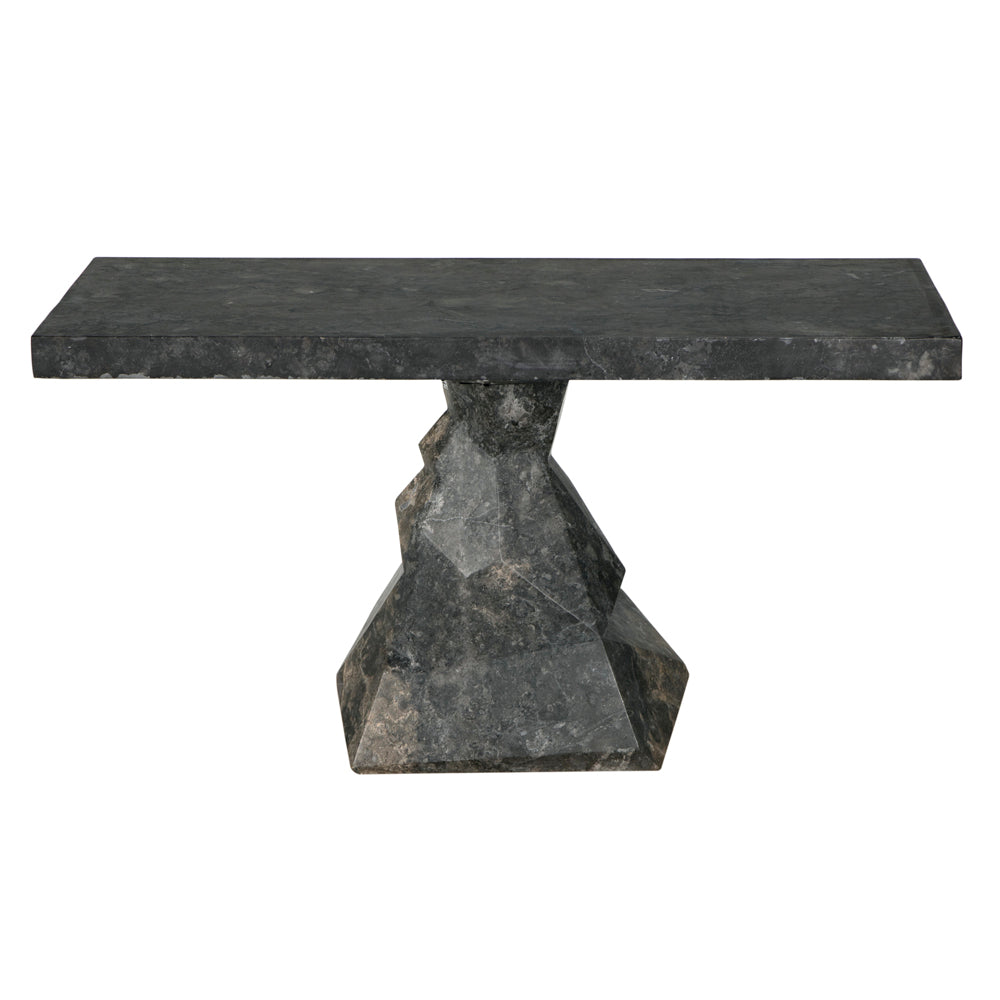 Noir - Tilden Console, Black Marble - AM-319BM