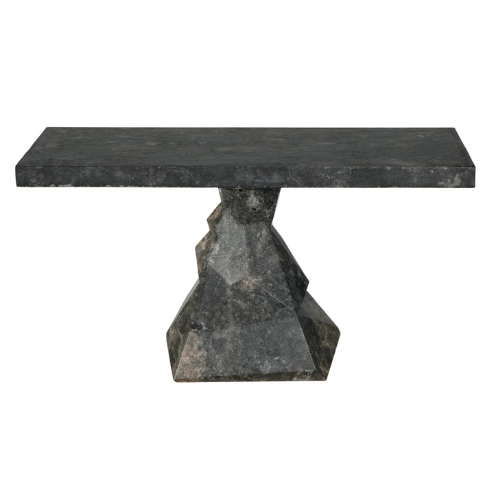 Noir - Tilden Console, Black Marble - AM-319BM