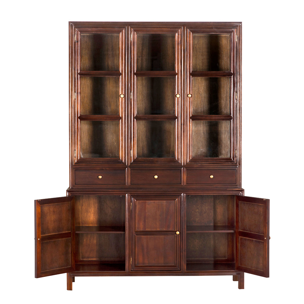 Noir - Colonial Hutch, Hand Rubbed Brown - GARM119HBR
