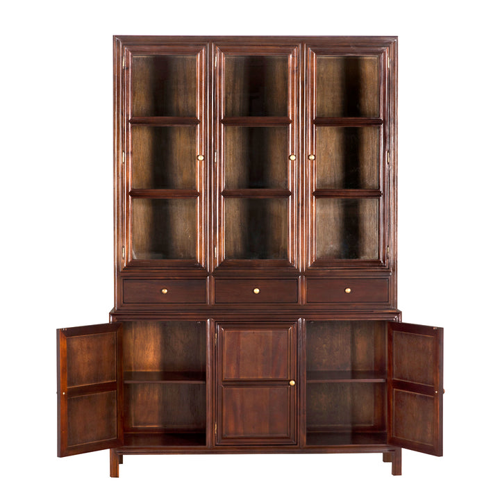 Noir - Colonial Hutch, Hand Rubbed Brown - GARM119HBR