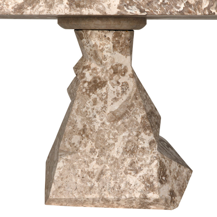 Noir Tilden Console - White Marble