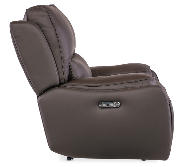 American Home Furniture | Hooker Furniture - Kramer Zero Gravity Power Recliner w/ Power Headrest - Brown