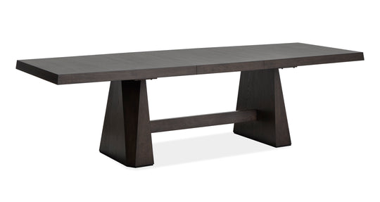 Tauren Coffee Bean Extendable Double Pedestal Dining Table - D6434-32