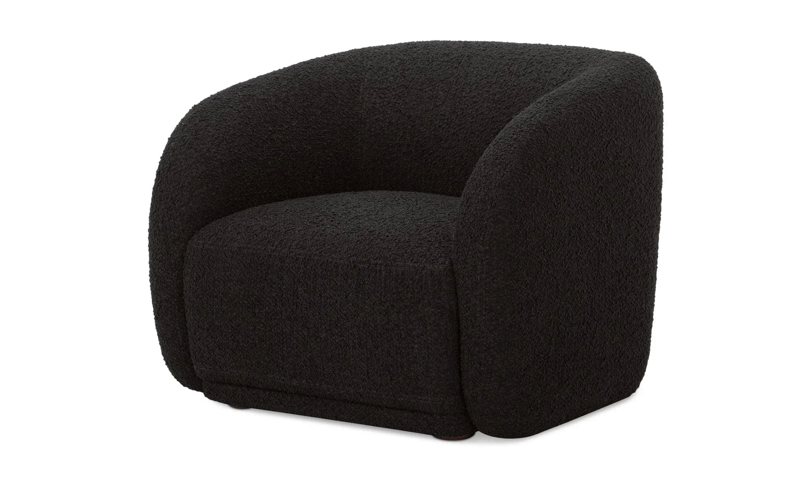 Faye Accent Chair Black Boucle - AmericanHomeFurniture